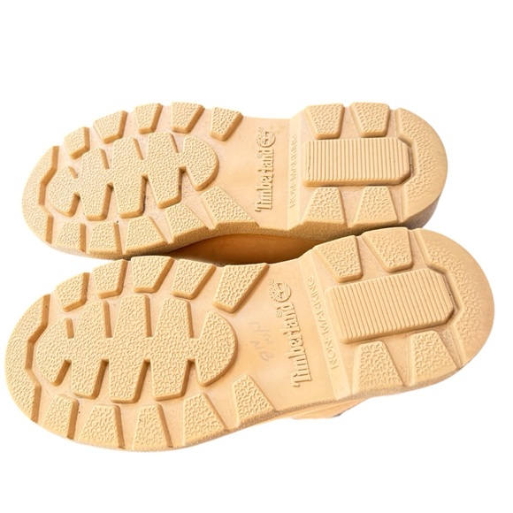 Timberland Boots Kids Waterproof Leather Brown Size 2.5 Lace-Up - Picture 6 of 9